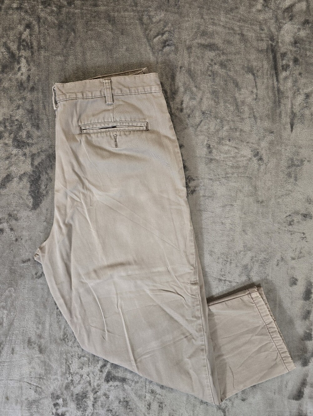 Vintage LL Bean Double L Natural Fit Plaid Lined Pants Size 38x30 Beige